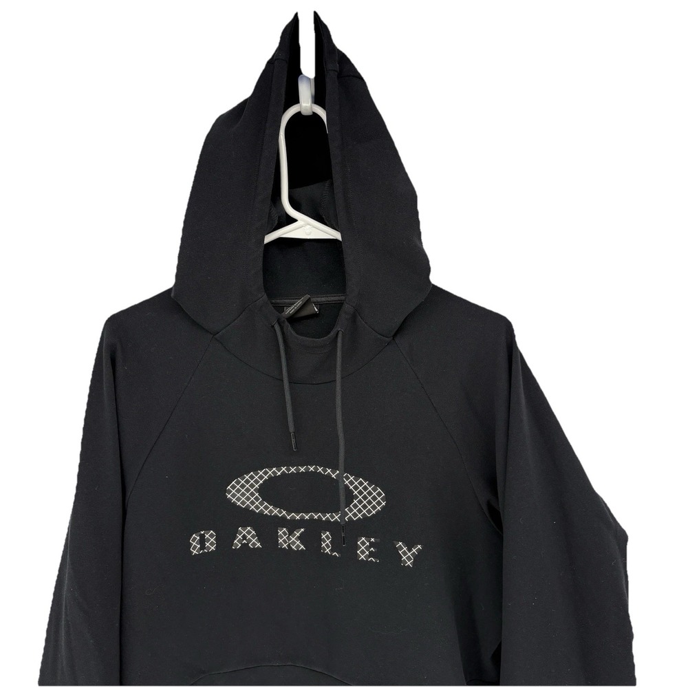 Oakley‎ Center Logo Tech Hoodie Lightweight Active Performance Thumb Holes Men L